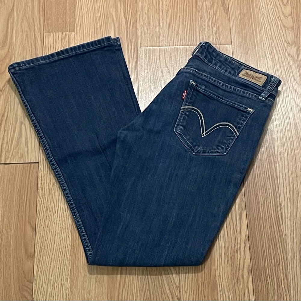 Levi’s 518 Women’s Superlow Bootcut 28x30 (28x28) Dark Blue Low Rise Western Y2K